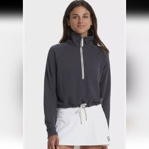 Women's VUORI SEDONA Navy Blue Half-Zip Top Size Small